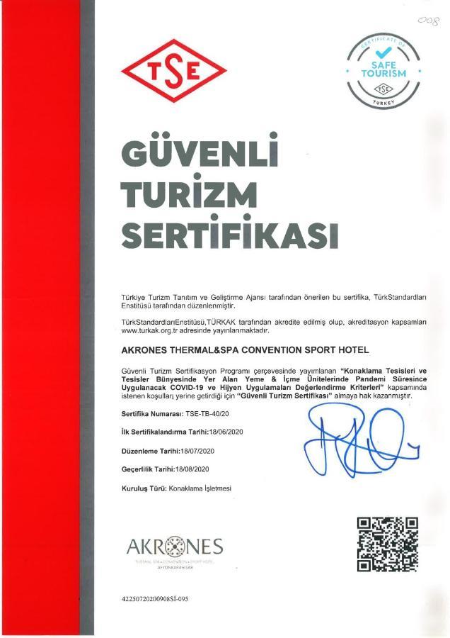 Akrones Thermal Spa Convention Afyonkarahisar Exterior foto